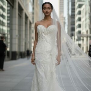 Cosmobella Wedding Gown Size 12 NWOT